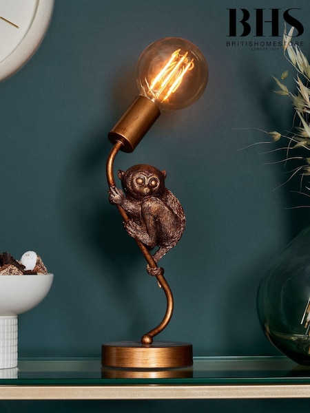 BHS Bronze Tarsier Bendy Tube Table Lamp (H74529) | £40