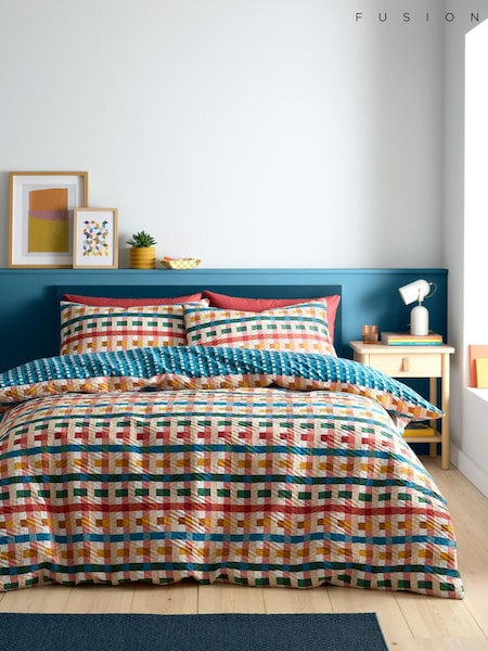 Fusion Multi Rhett Textured Duvet Cover Set (H74990) | £25 - £50