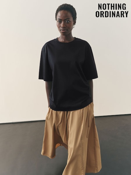 Nothing Ordinary Black Oversized Ultimate T-Shirt (H75396) | £35