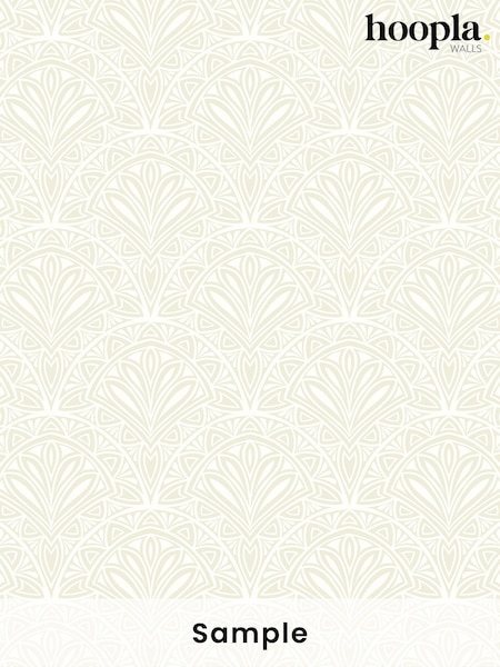 Hoopla Walls Sage Ditsy Deco Fan A4 Wallpaper Sample (H75762) | £1