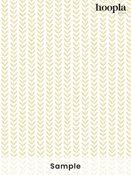 Hoopla Walls Lichen Ditsy Leaf Stripe A4 Wallpaper Sample (H75765) | £1