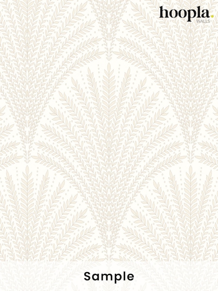 Hoopla Walls Chalk Leaf Fan A4 Wallpaper Sample (H75786) | £1