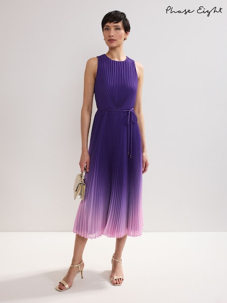Phase Eight Purple Simara Ombre Midi Dress (H75930) | £149