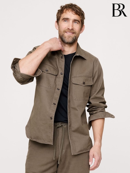Banana Republic Brown Heavy Twill Overshirt (H76019) | £75
