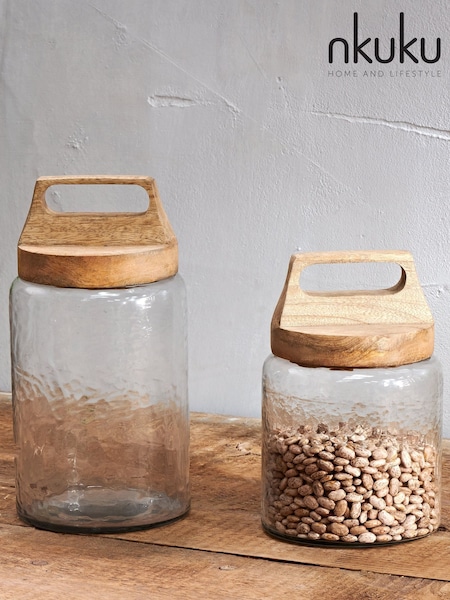 Nkuku Clear Kitto Storage Jar (H76104) | £42