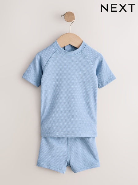 Blue Textured Swim Set (3mths-7yrs) (H76164) | £0