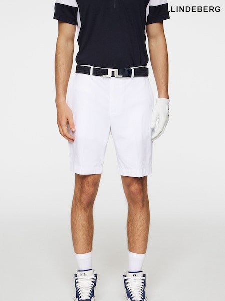 J.Lindeberg White Tennis Vent Shorts (H76308) | £90