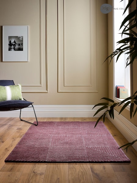 Origin Rug Collection. Berry Geometric Rug (H76462) | £95 - £465