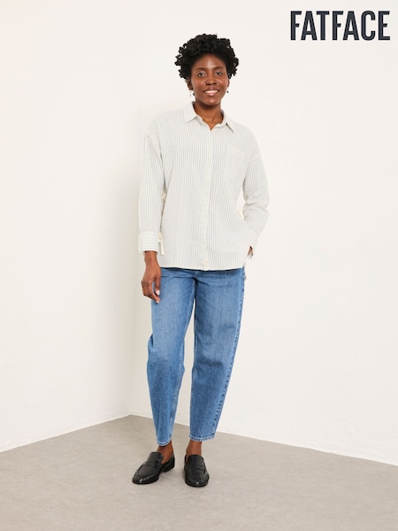 FatFace Skyla Ivory Petite Stripe Shirt (H76515) | £52