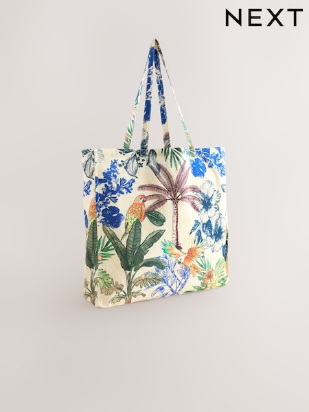 Parrot Print Shopper Bag (H76580) | £10