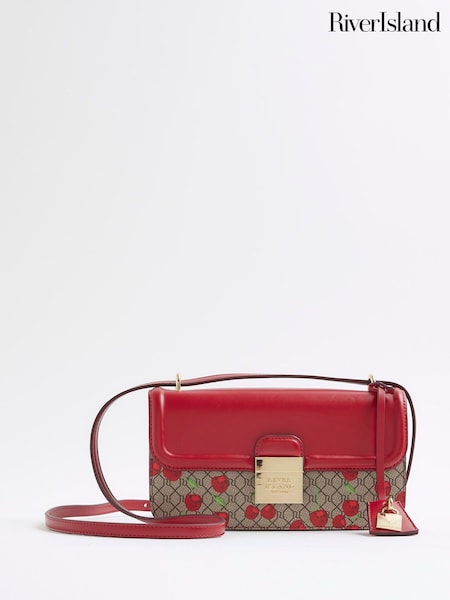 River Island Red Satchel Cross-Body Bag (H76606) | £39