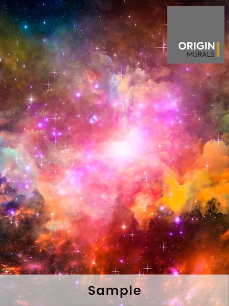 Origin Murals Multi Galaxy Stars Matte Non Woven A3 Mural Sample (H76802) | £1