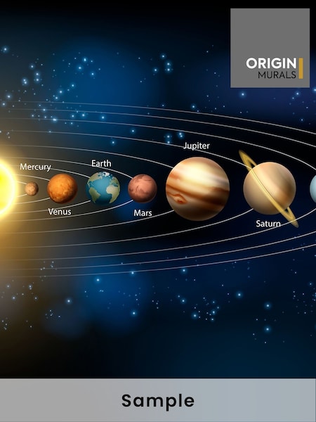 Origin Murals Multi Planets Matte Non Woven A3 Mural Sample (H76805) | £1