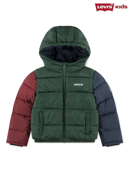 Levi's® Green Heavyweight Logo Puffer Coat (H76940) | £85 - £90