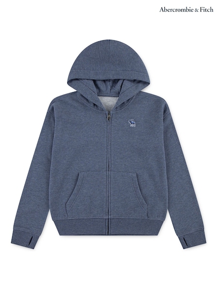 Abercrombie & Fitch Blue Zip Up Hoodie (H76983) | £35