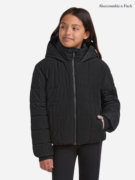 Abercrombie & Fitch Black Midweight Puffer Jacket (H76999) | £95