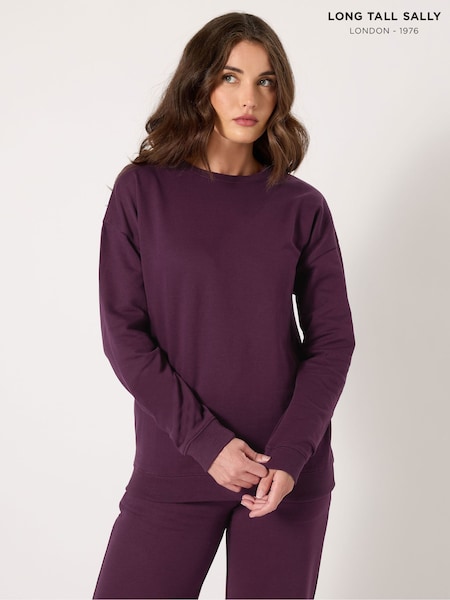 Long Tall Sally Purple Crew Neck Sweatshirt (H77057) | £26