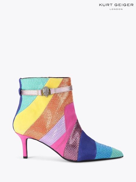 Kurt Geiger London Pink Kensington Flexi Ankle Boots (H77108) | £229