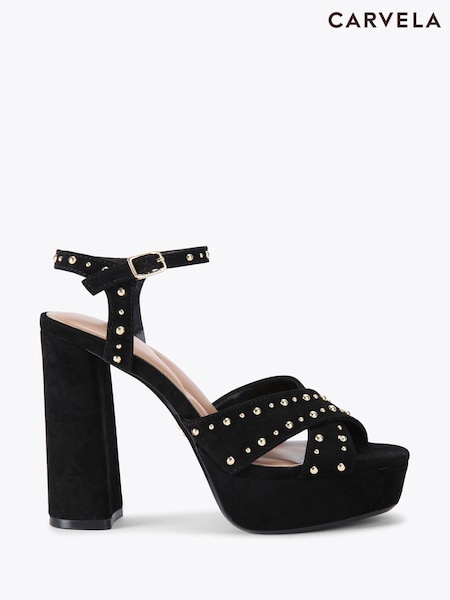 Carvela Black Cinzia Platform Sandals (H77109) | £159