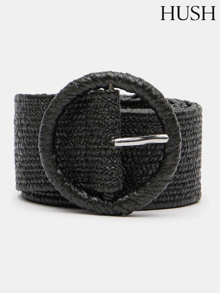 Hush Black Wrenley Woven Belt (H77250) | £45