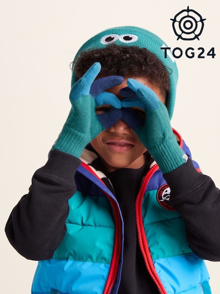 Tog 24 Green Kids Adal Shaun The Sheep Knit Gloves (H77427) | £12