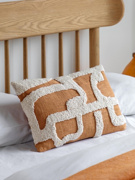 Gallery Direct Orange Kalea Embroidered Cushion (H77521) | £38