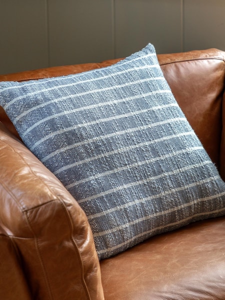 Gallery Direct Blue Ryton Stripe Cushion (H77525) | £20