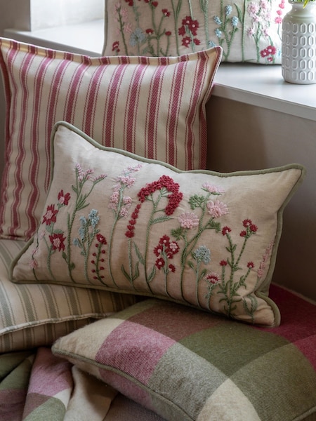 Gallery Direct Green Kersey Meadow Cushion (H77549) | £36