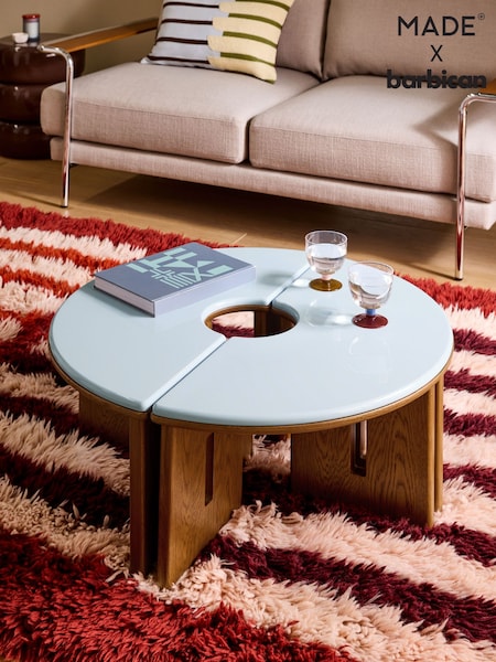 Made.com Plinth Round Set Of 2 Coffee Tables