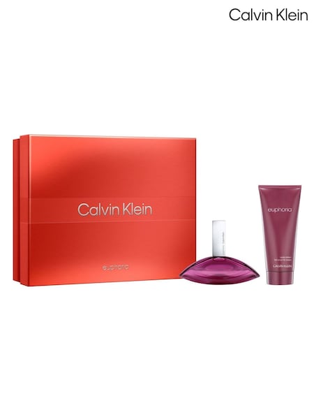 Calvin Klein Euphoria Eau de Parfum for Women and Body Lotion Duo 50ml Gift Set (H77822) | £68