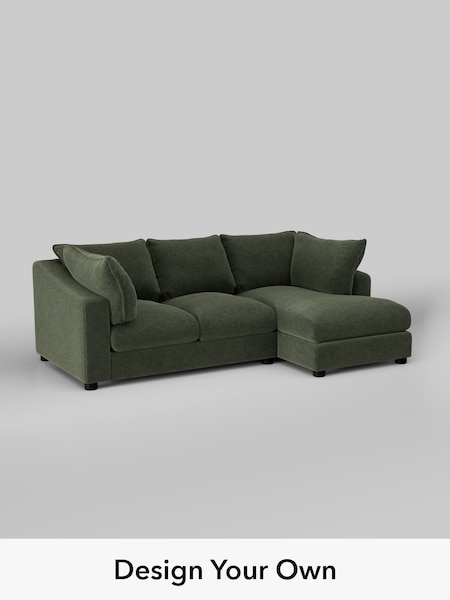 Boucle Chenille/Dark Moss Green The Sumptuous Deep Relaxed Sit (H78279) | £2,150