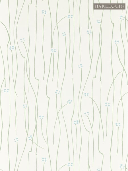 Harlequin Avocado Sky Chalk Eizou Kasuri Wallcoverings 10M Wallpaper (H78347) | £80