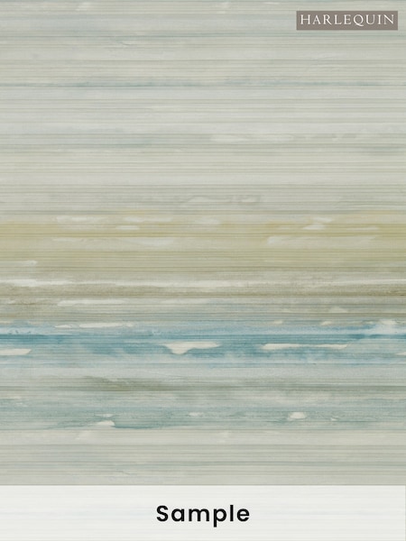 Harlequin Stone Teal Elements Kasuri Wallcoverings 10M Wallpaper (H78352) | £142