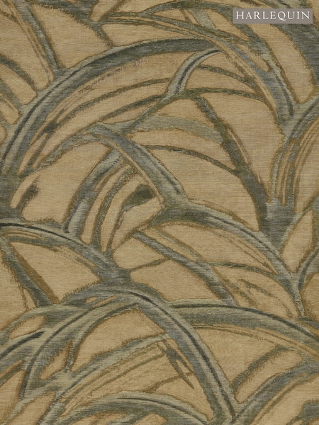 Harlequin Clay Graphite Kimono Kasuri Wallcoverings 10M Wallpaper (H78354) | £128