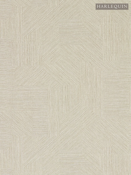 Harlequin Taupe Gilver Mokume Kasuri Wallcoverings 10M Wallpaper (H78359) | £118