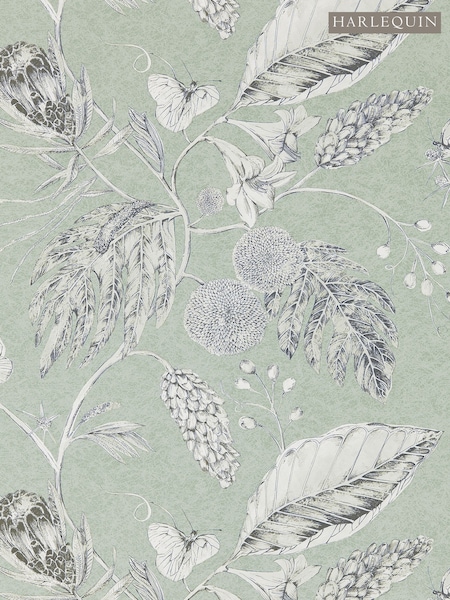Harlequin Green Amborella Wide Width Purity Edit Wallpaper 10M (H78380) | £88