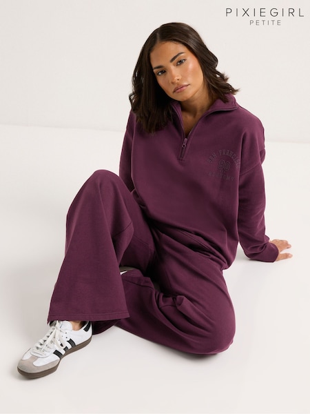 PixieGirl Petite Red San Francisco Zip Sweatshirt (H78506) | £29