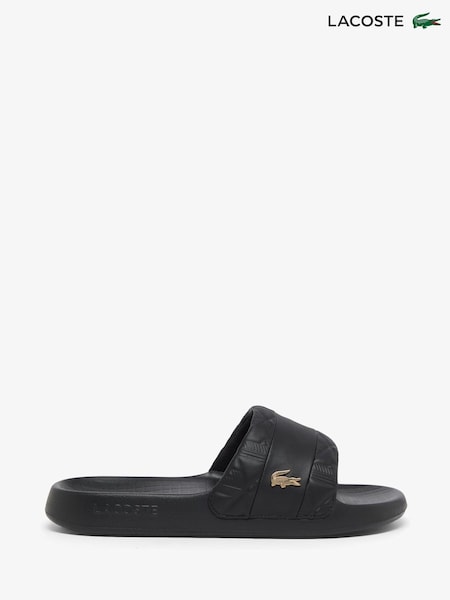 Lacoste Black Serve Slide Hybrid Sliders (H78564) | £45