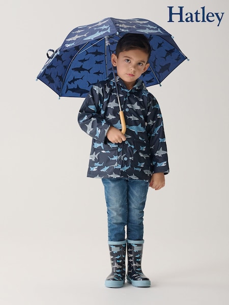 Hatley Blue Shark Frenzy Raincoat (H78721) | £42