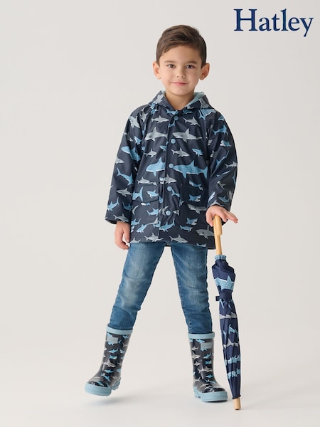 Hatley Pink Shark Frenzy Rain Wellies (H78722) | £33