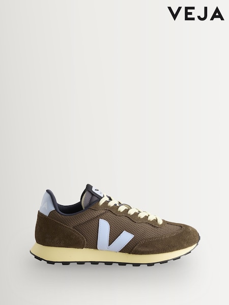 Veja Rio Branco II Eagle Swan Brown Trainers (H78735) | £125