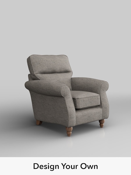 Boucle Weave Easy Clean/Light Dove Grey Ashford Highback (H78966) | £750