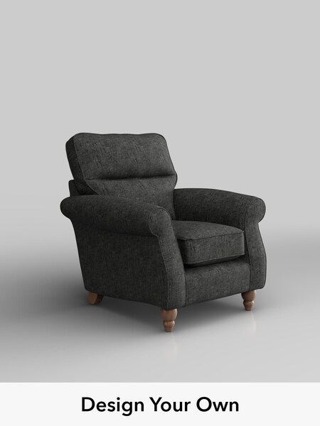 Boucle Weave Easy Clean/Charcoal Grey Ashford Highback (H78982) | £750