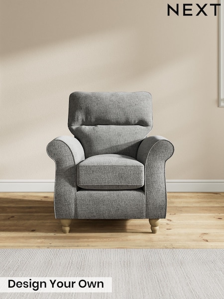 Chunky Chenille/Dark Grey Ashford Highback (H78989) | £850