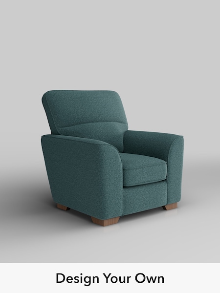 Chunky Chenille/Mid Teal Green Stamford Highback (H79005) | £725