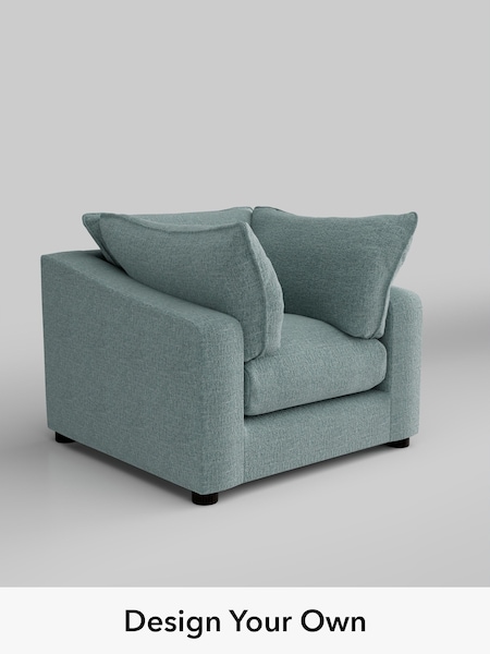 Chunky Chenille/Light Teal Green The Sumptuous Deep Relaxed Sit (H79007) | £1,225