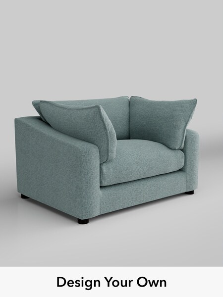 Chunky Chenille/Light Teal Green The Sumptuous Deep Relaxed Sit (H79007) | £1,325