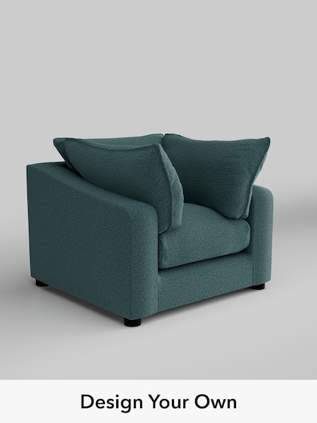 Chunky Chenille/Mid Teal Green The Sumptuous Deep Relaxed Sit (H79012) | £1,225