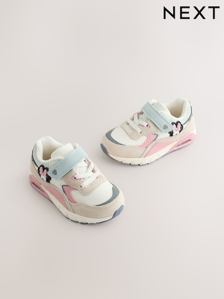 Pink Minnie Mouse Elastic Lace Chunky Trainers (H79062) | £28 - £30