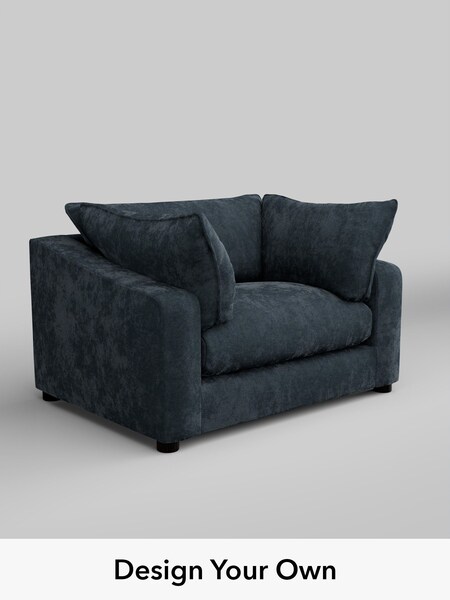 Distressed Velour/Midnight Blue The Sumptuous Deep Relaxed Sit (H79147) | £1,325